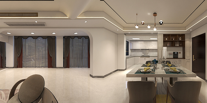 航程17607437607-花垣星河湾130㎡2室-装修设计方案