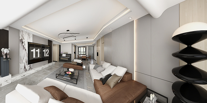 刘占峰-和枫雅居180简约风-装修设计方案