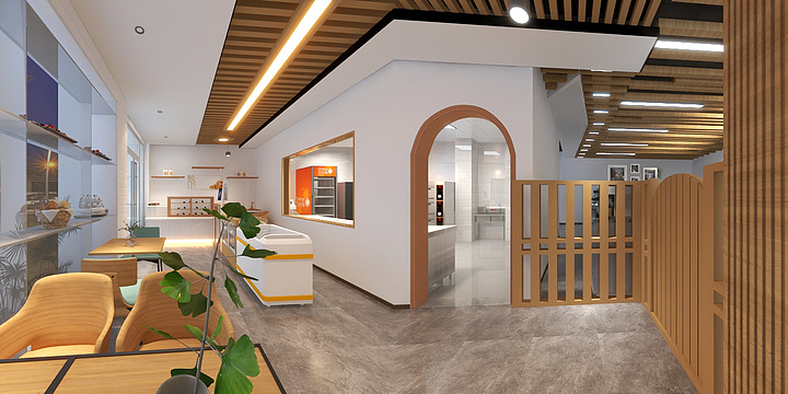 西藏艺居设计-伊峰烘焙店-装修设计方案