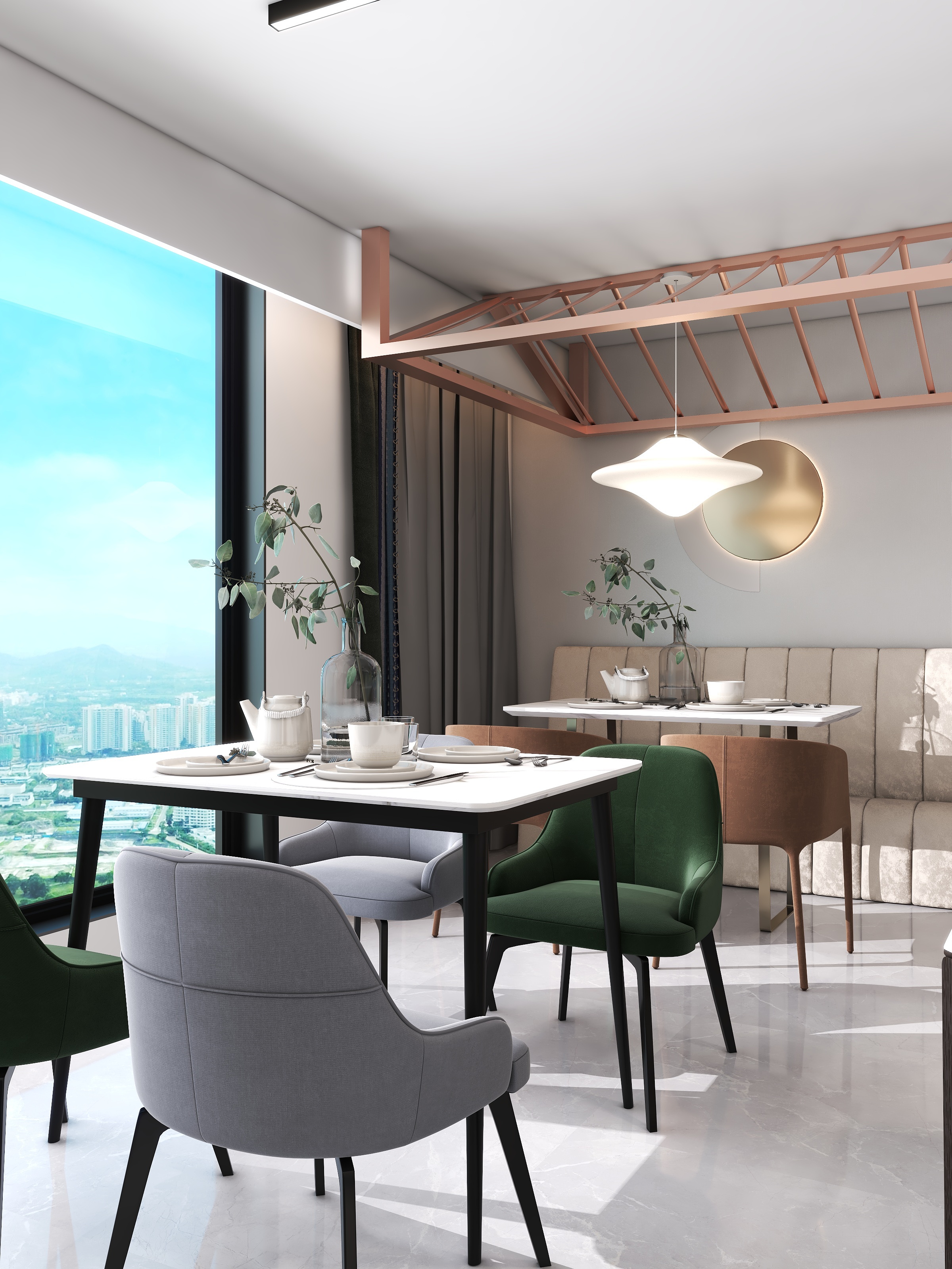 Designer-明-星程餐厅装修效果图