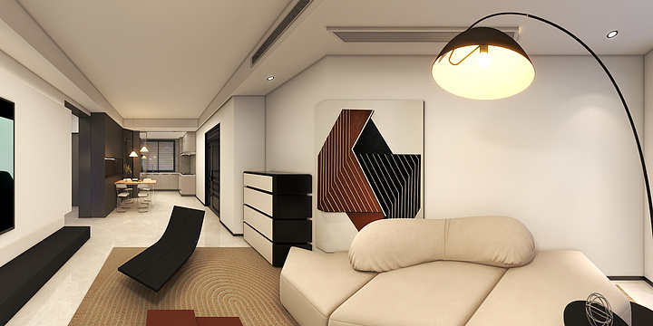 洛曼大地-正本东方名府源著12-1-1602-装修设计方案