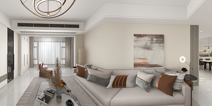 十月-效果图表现-永华一号7栋2902-回字顶-装修设计方案