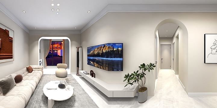 Glingm-正黄翡翠台80平叶哥-装修设计方案