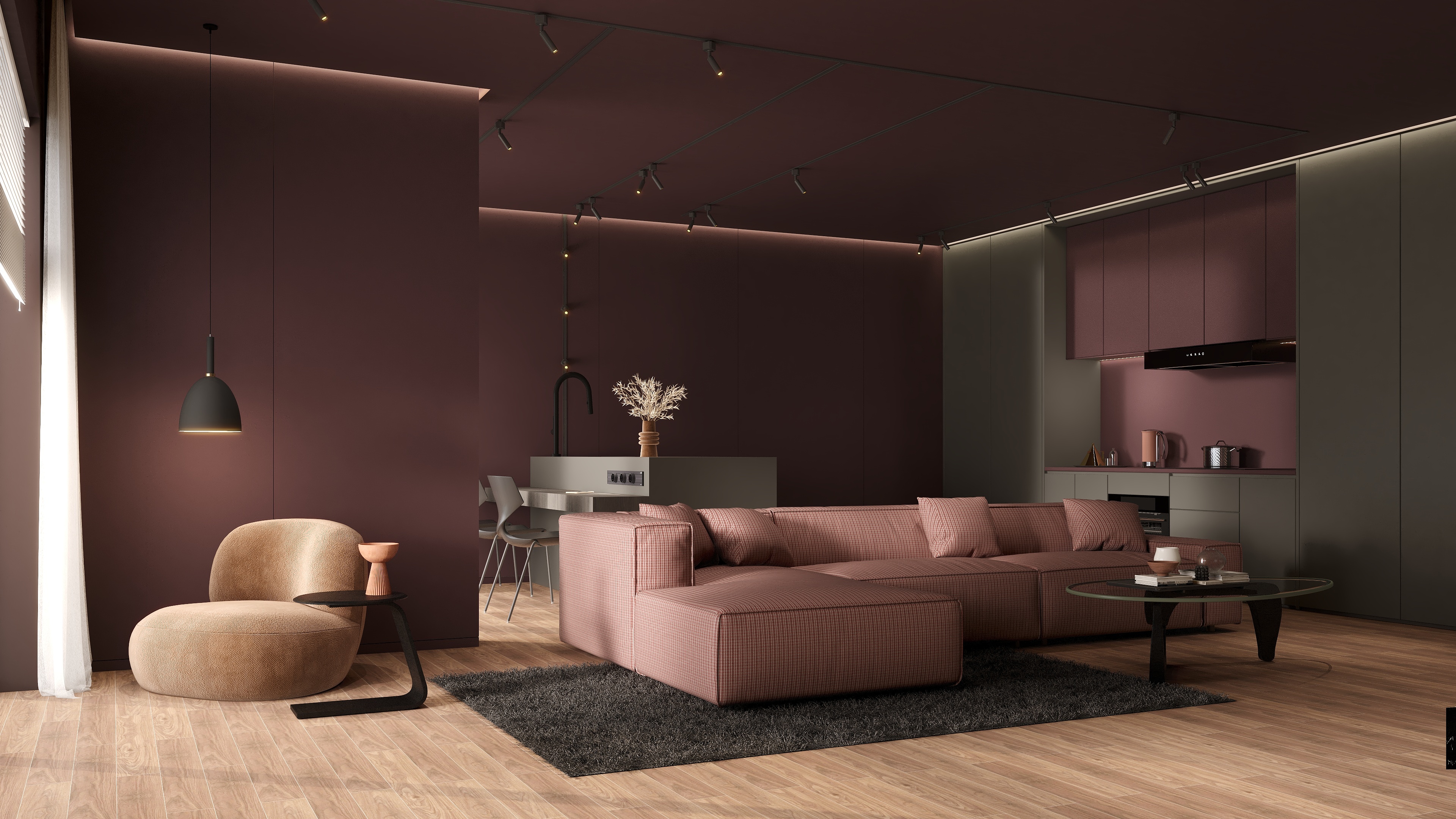 小蕃茄冬至- 高级灰+紫褐色：女王范的高贵魅力-装修设计方案