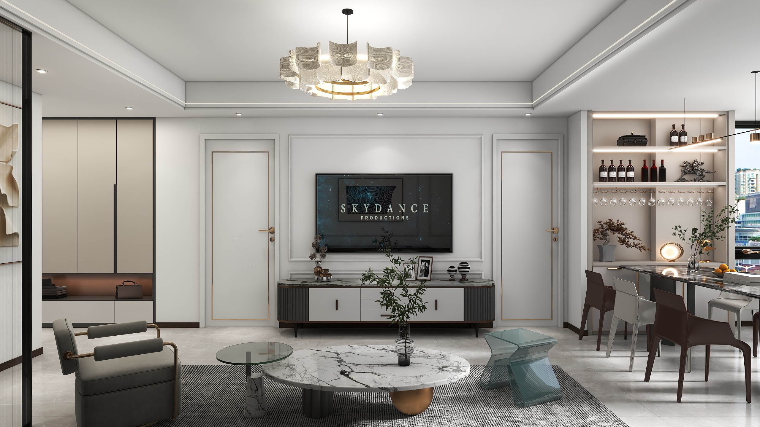 福州极简全案-金色丽景111㎡-装修设计方案