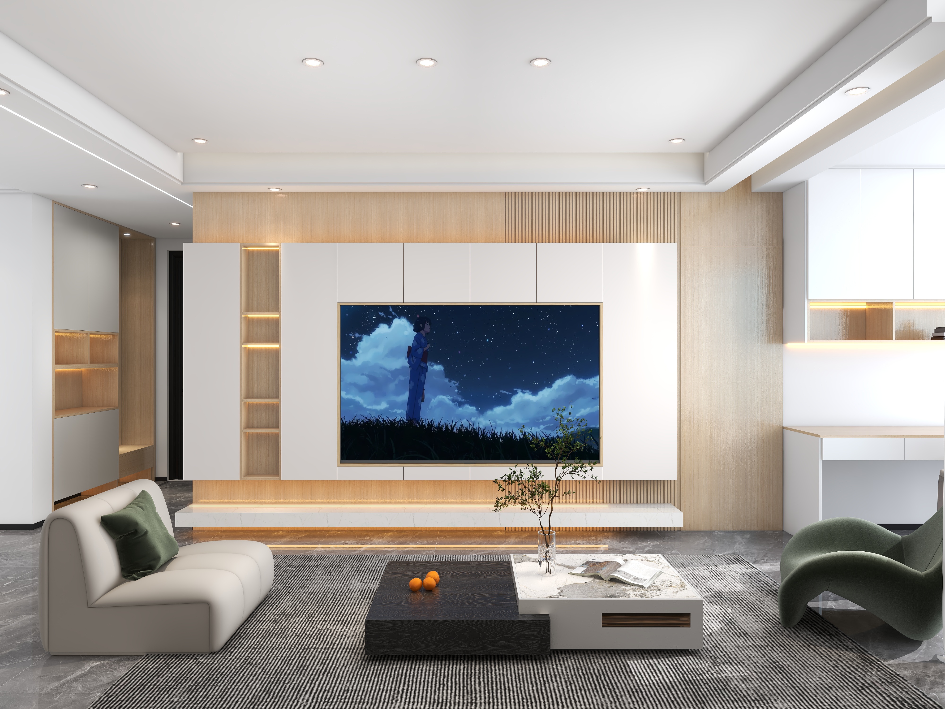 一栗设计工作室-朝阳-102平米原木风格-装修设计方案