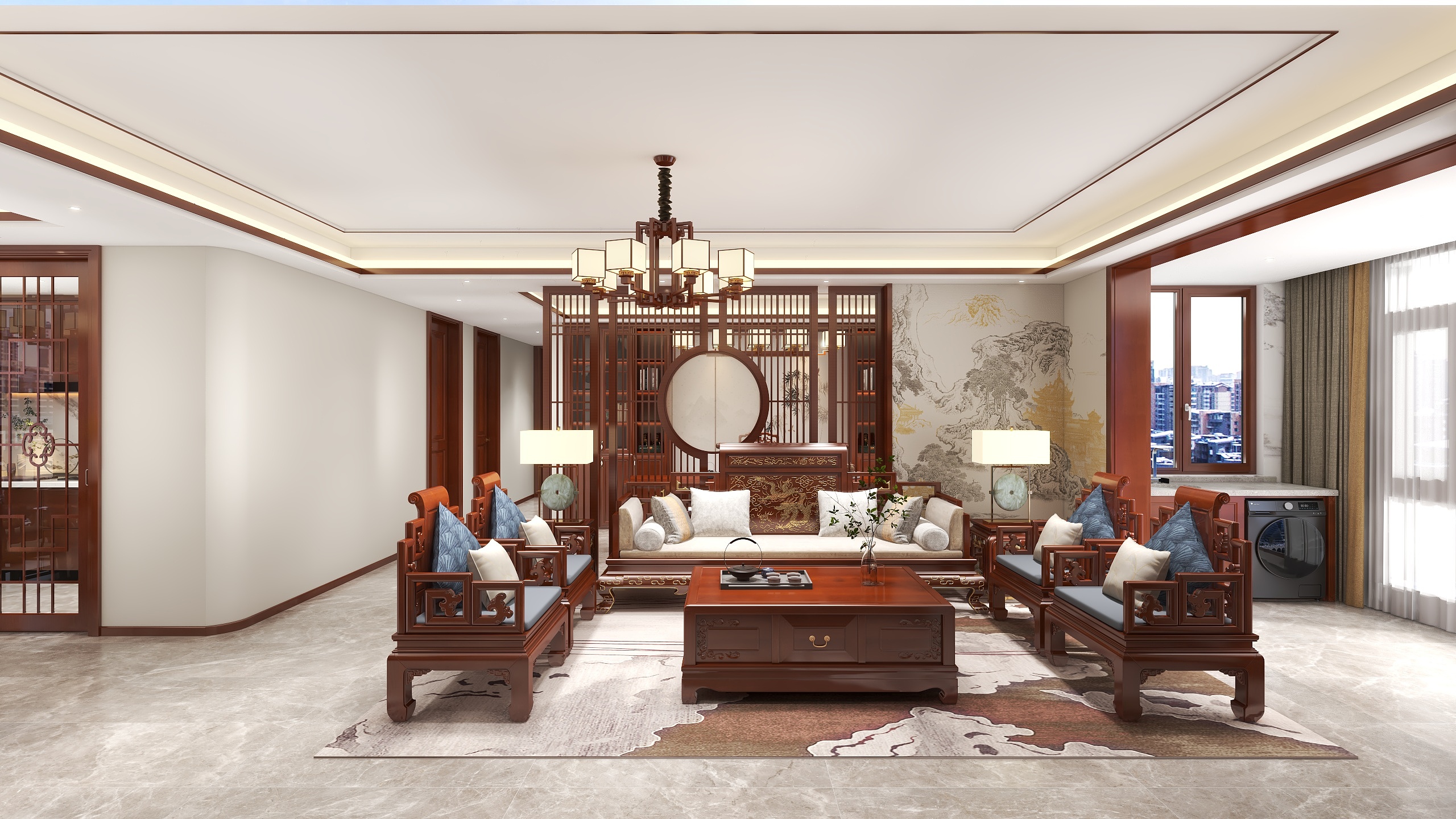 Goldenhome@YiD-御品滨江2期27栋新中式162㎡3室-装修设计方案