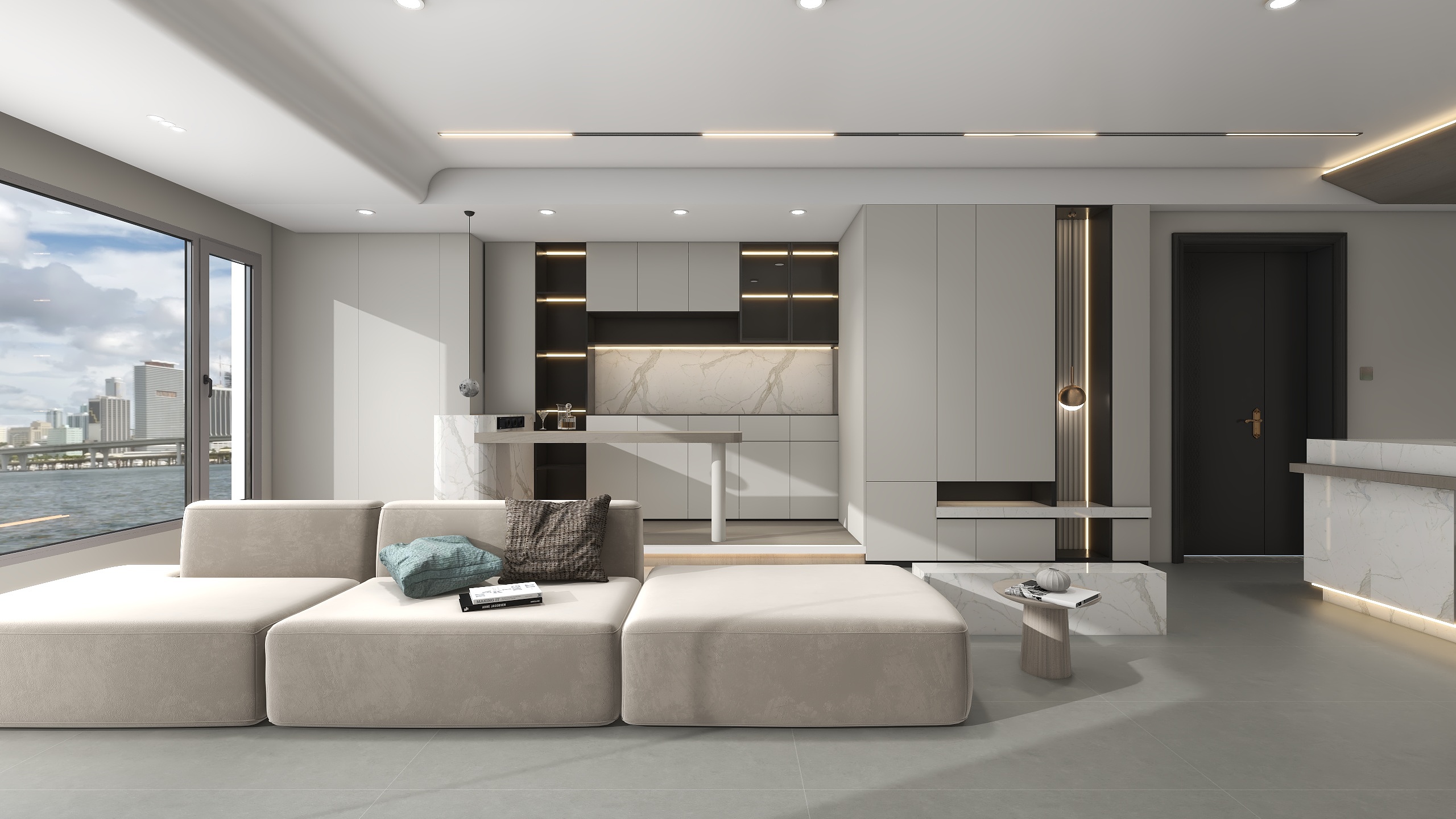 童话艺术家-129㎡1室现代简约-装修设计方案