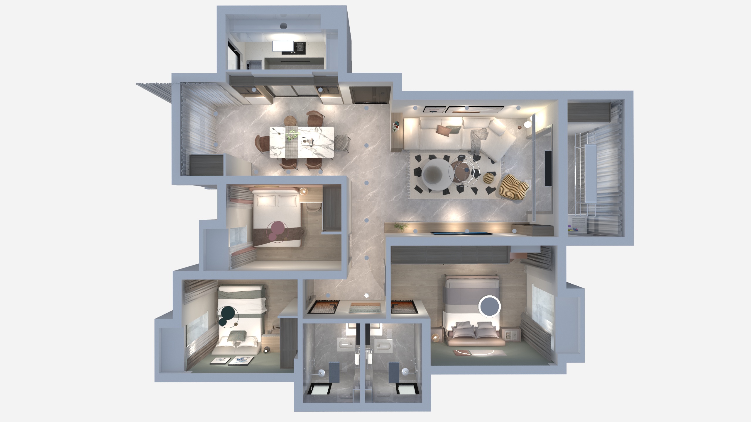 住颜-翰林城 3-2608-副本-装修设计方案