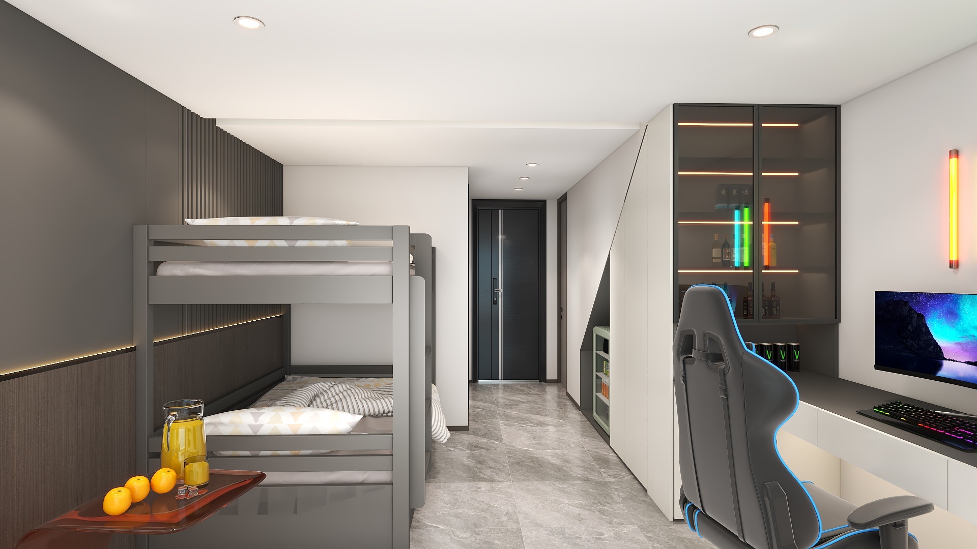 设计师一尘-「电竞酒店」-套房公寓设计-装修设计方案