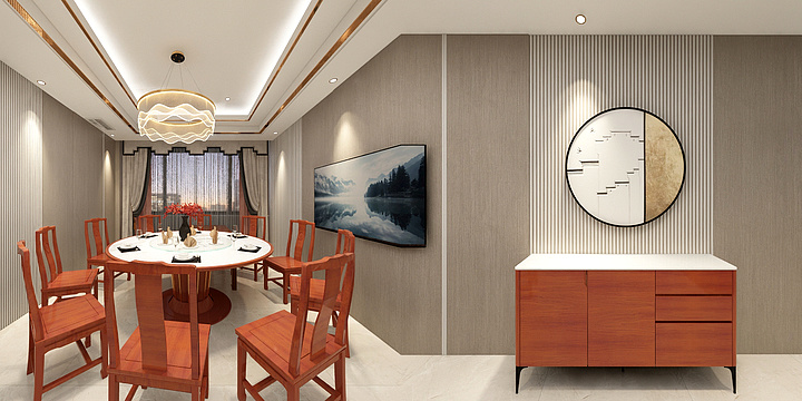 伯爵设计127-6楼包厢2-改版-装修设计方案