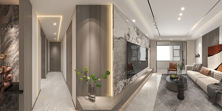 方樊-正商城三期10-2-2304 张女士雅居      西户144㎡（现代风格）-装修设计方案