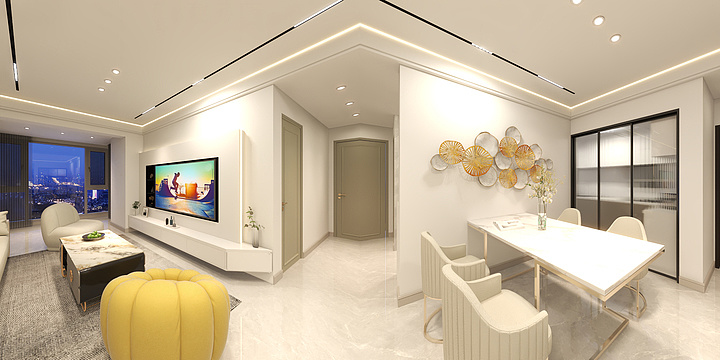 家装设计H-绵州水郡3-1-1406-装修设计方案