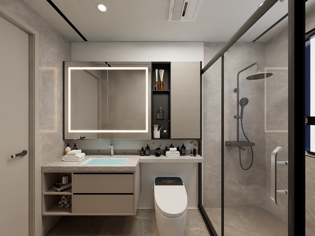 谭设计13822406351-美的302现代风格-装修设计方案