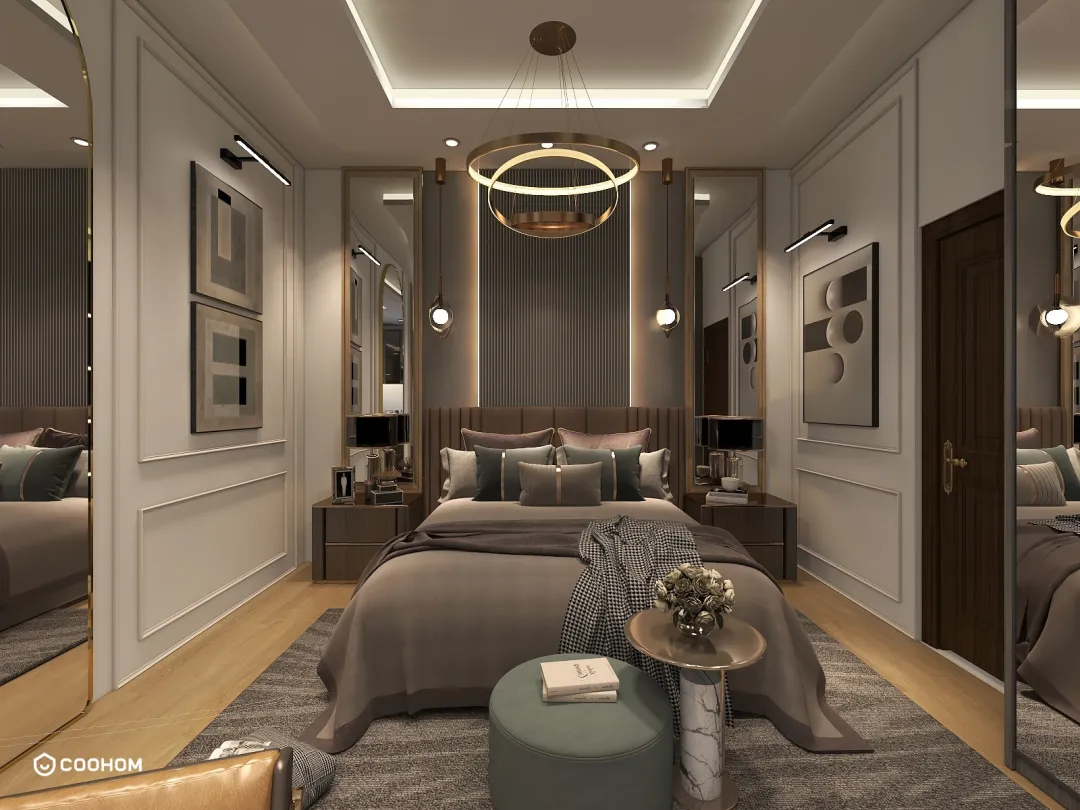 NoormArcInterioR的装修设计方案:Bedroom Luxury Interior 