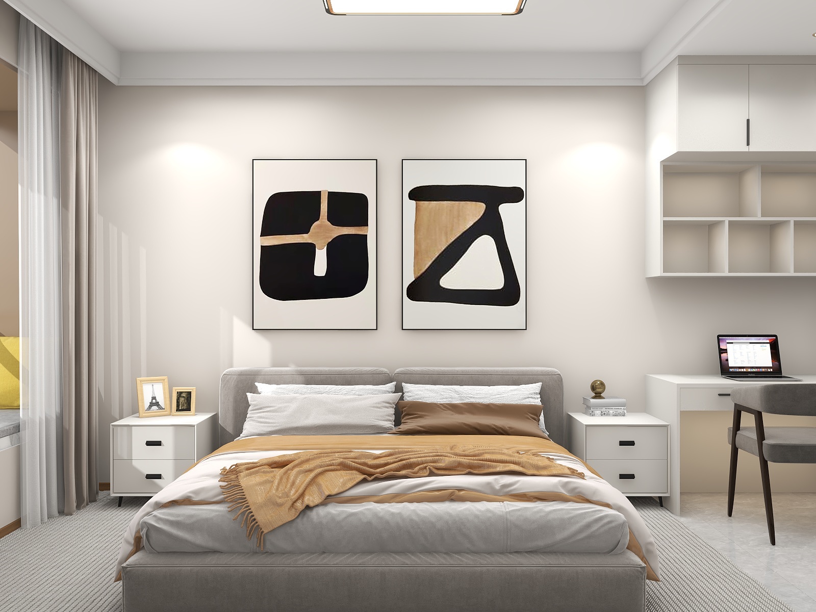 设计任志柚设计-极简奶油114㎡3室-装修设计方案