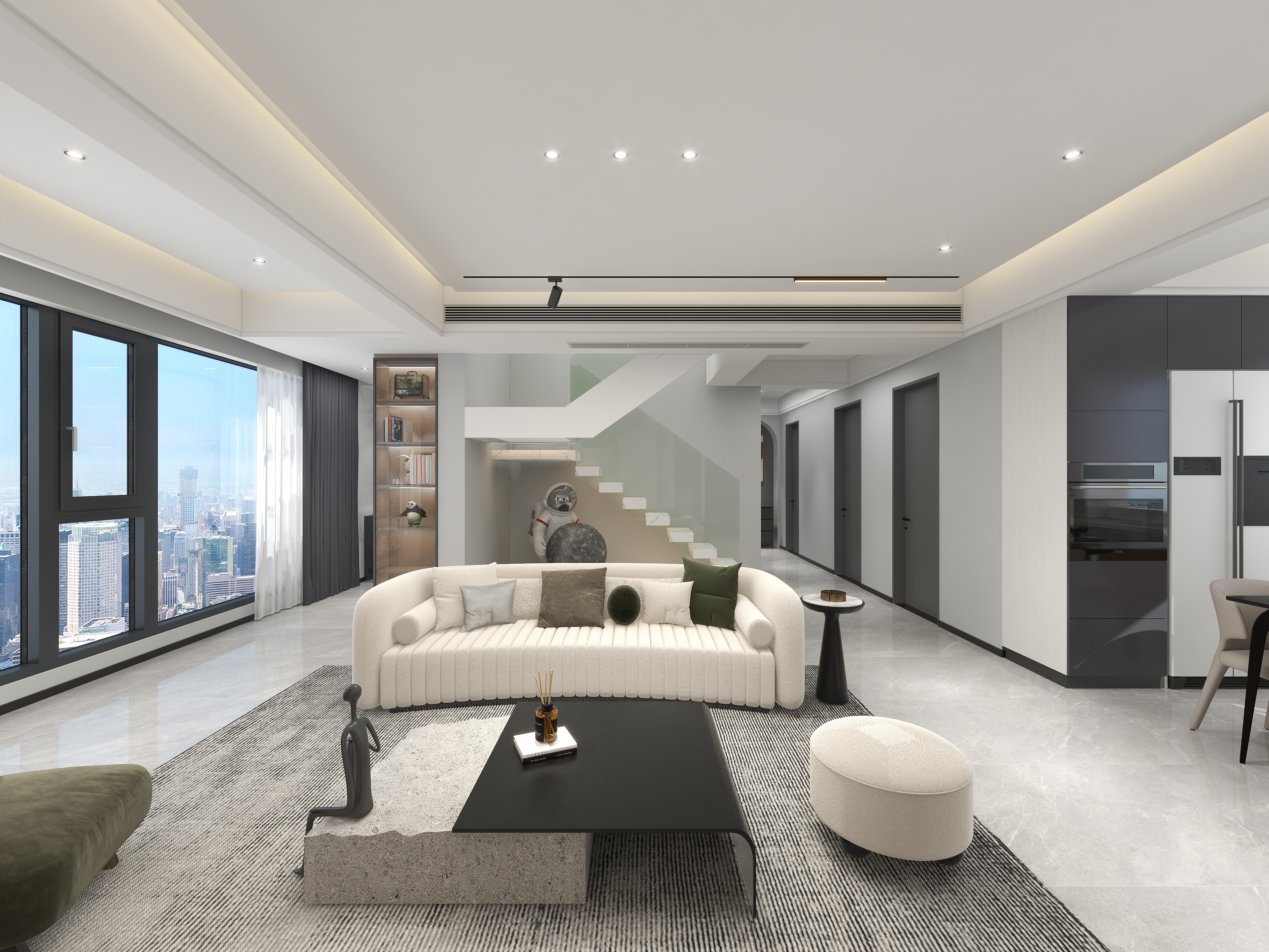 一浩先生-简约黑白灰-装修设计方案