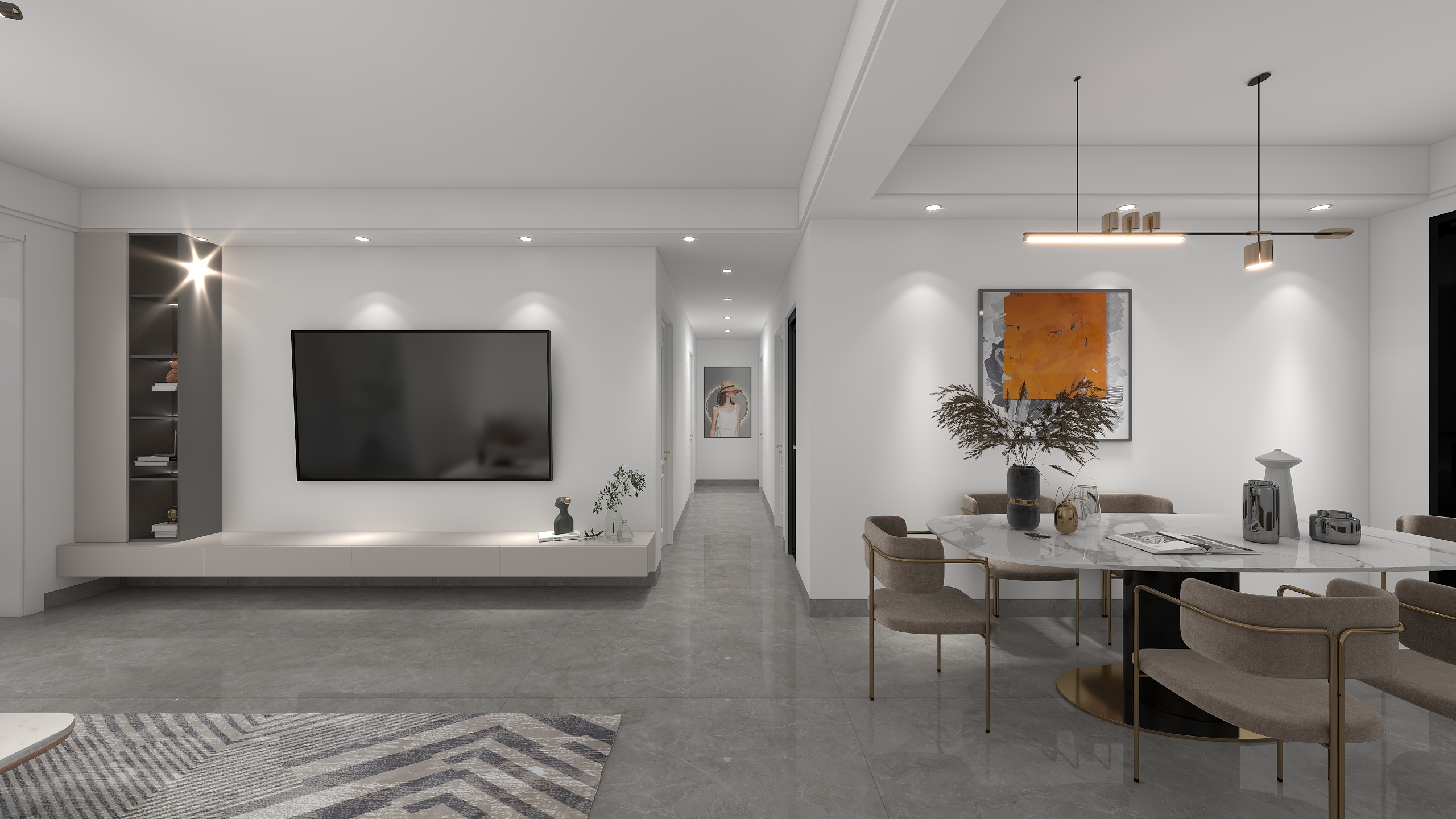 格莱斯刘晓阳-139㎡4室装修效果图