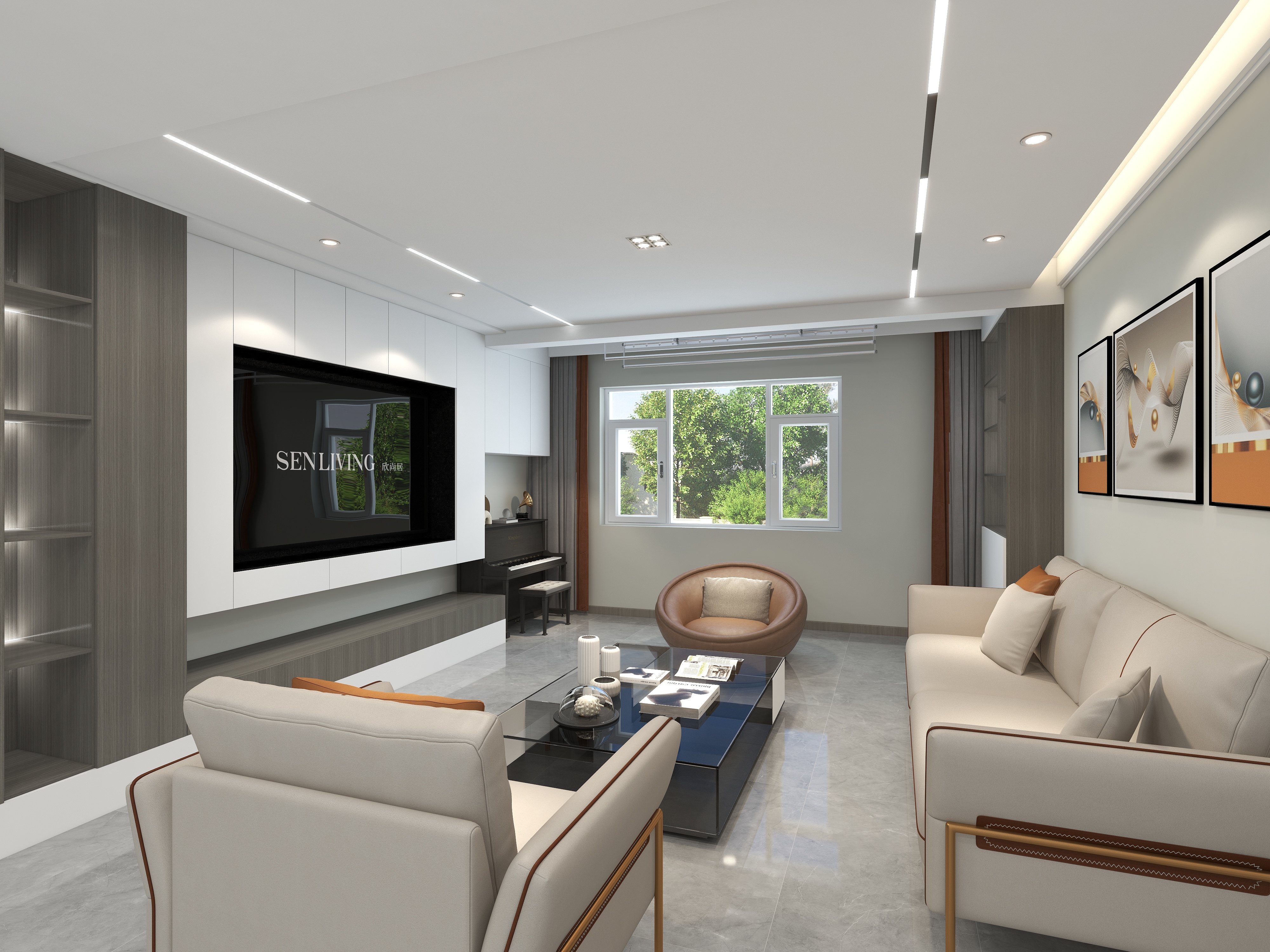 制作效果图1-金山谷-装修设计方案