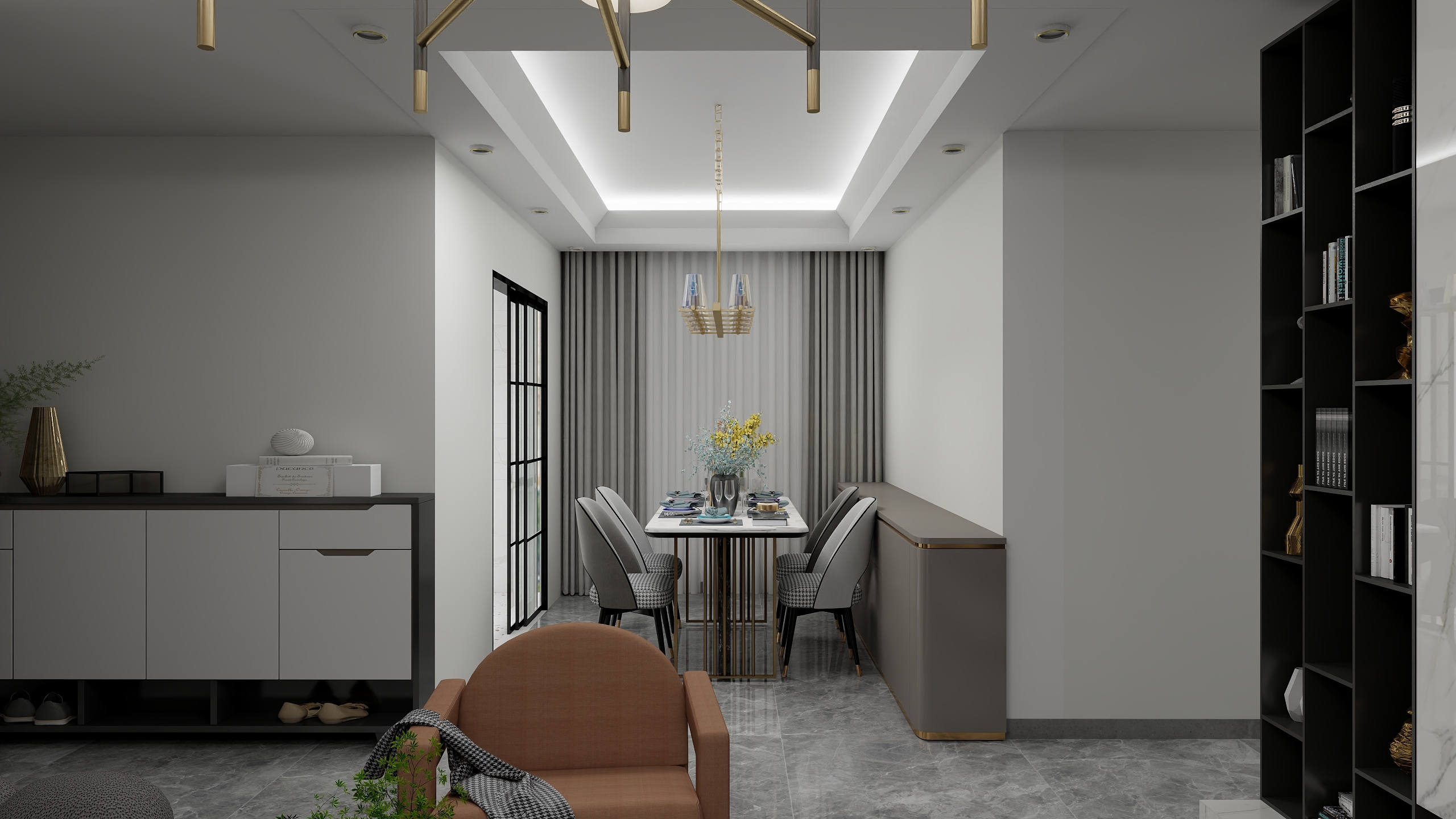 林勤-融创亚美利加108㎡4室-装修设计方案