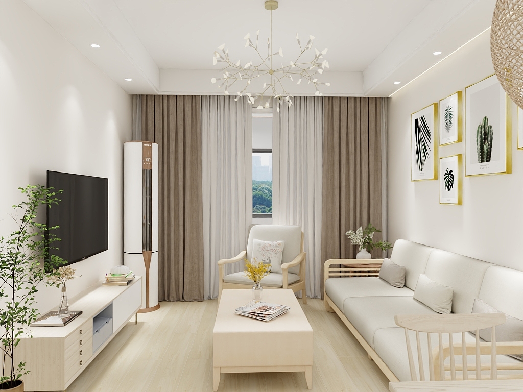 张宝霖-德信海德公园83.00㎡A2’3室2厅1卫1厨-装修设计方案