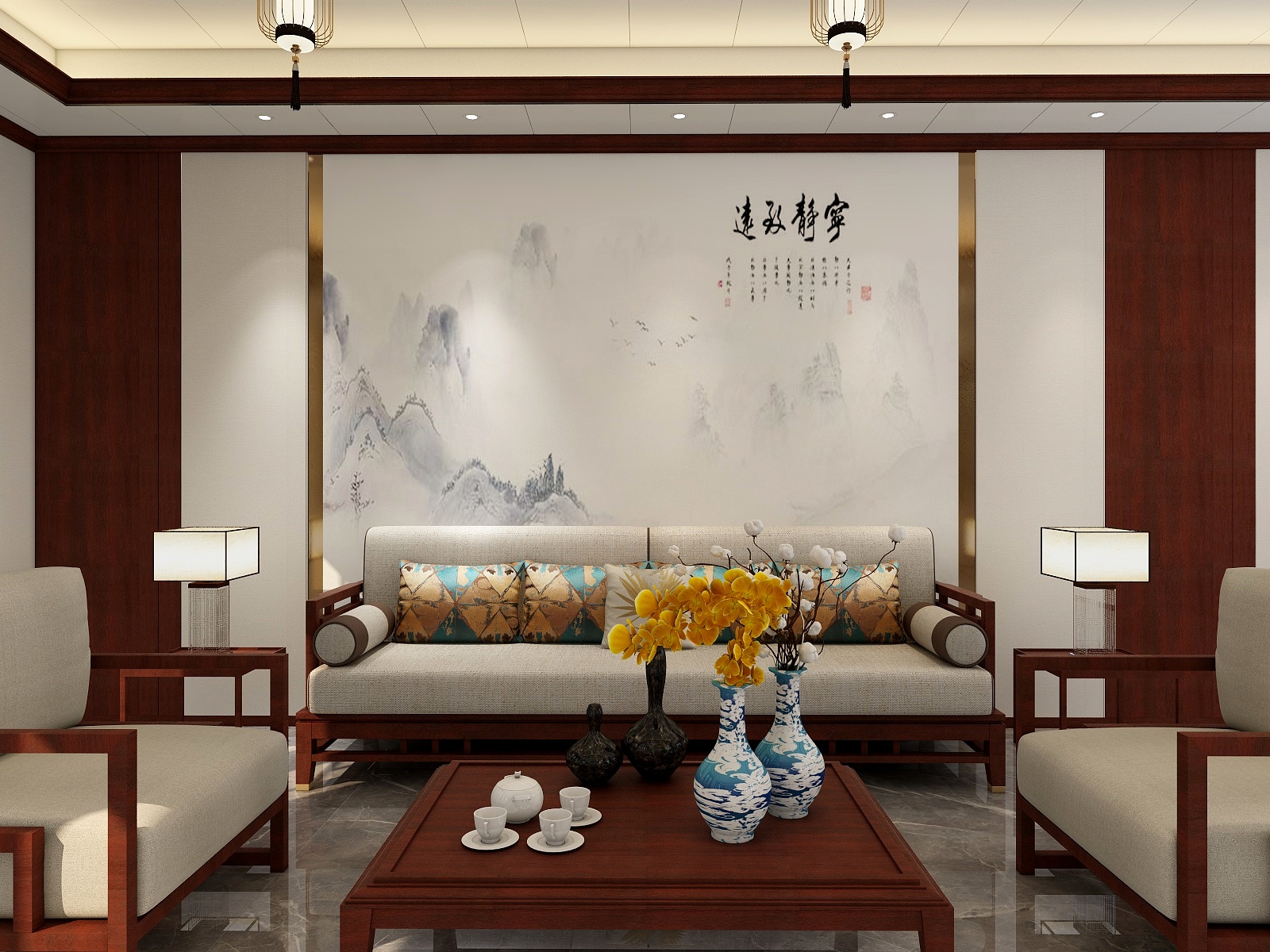 500一套_韩昊霖-自建房翻新-新中式装修效果图