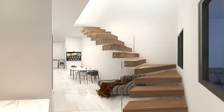 bm architects的装修设计方案:Rumah 2 Lantai 5x12