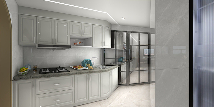 JAKE为你设计-万景峰汇6-205效果图-装修设计方案