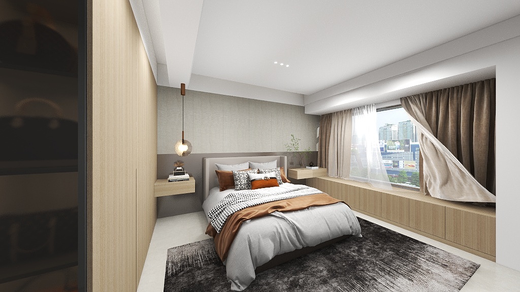 威慕尼全屋定制-醴陵国瓷新城13-1006-装修设计方案