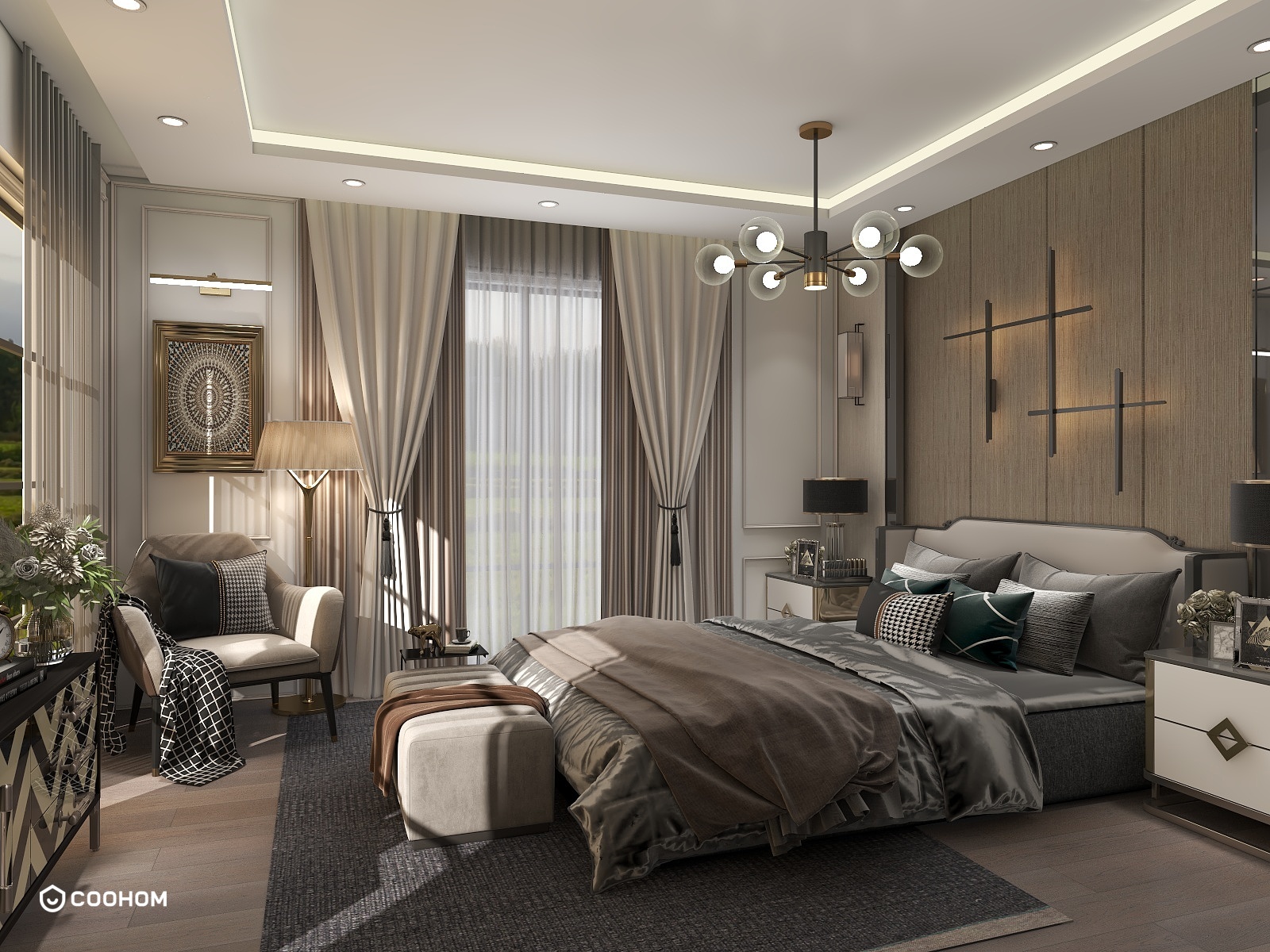 Luxury Bedroom Interior Design-Coohom design community