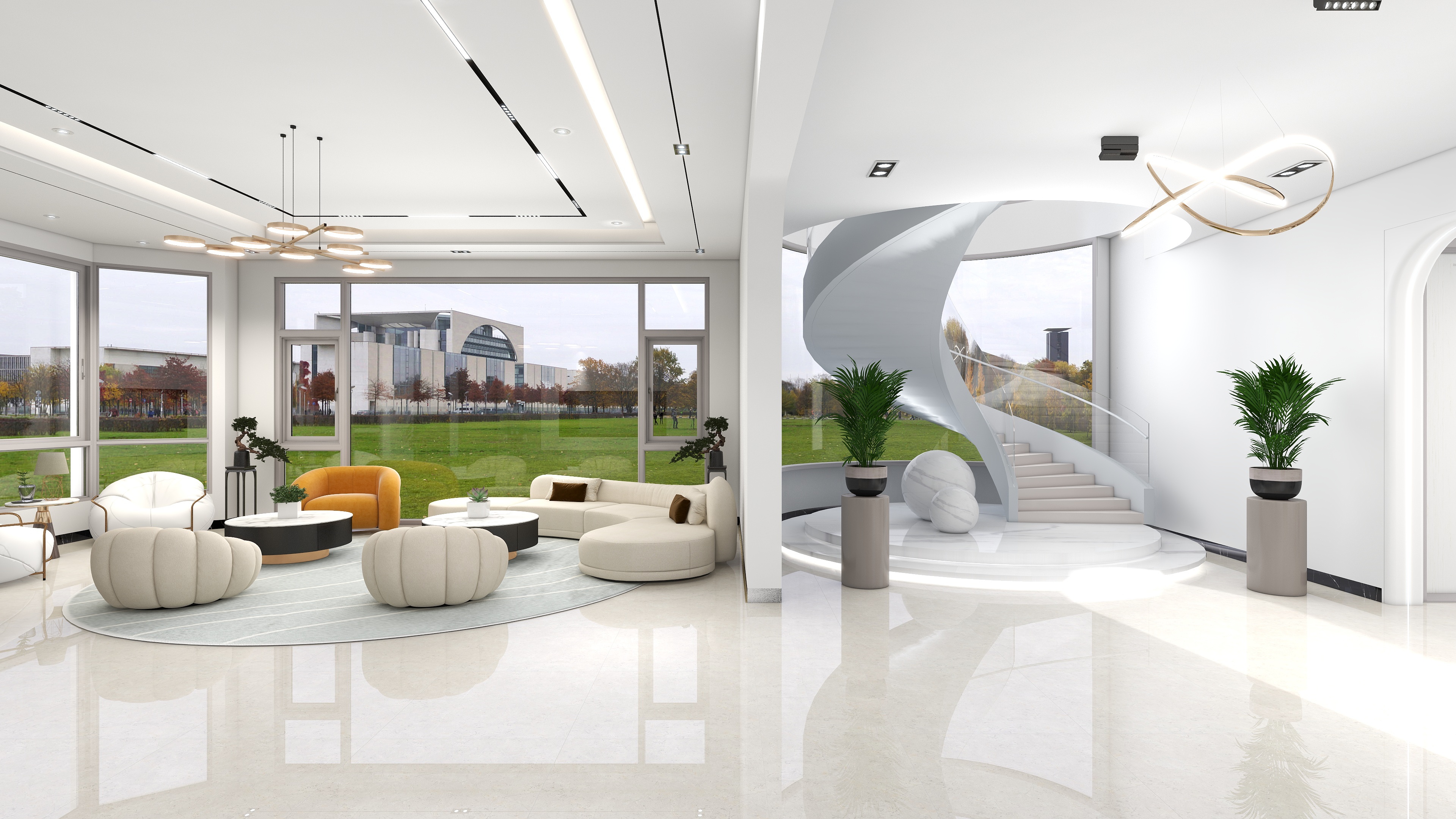 设计师寒星-镇江杨总自建房338平现代风-装修设计方案