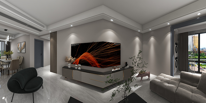 奶爸王工-(聚齐装饰)万腾·御景城6-2-7-1效果图-装修设计方案