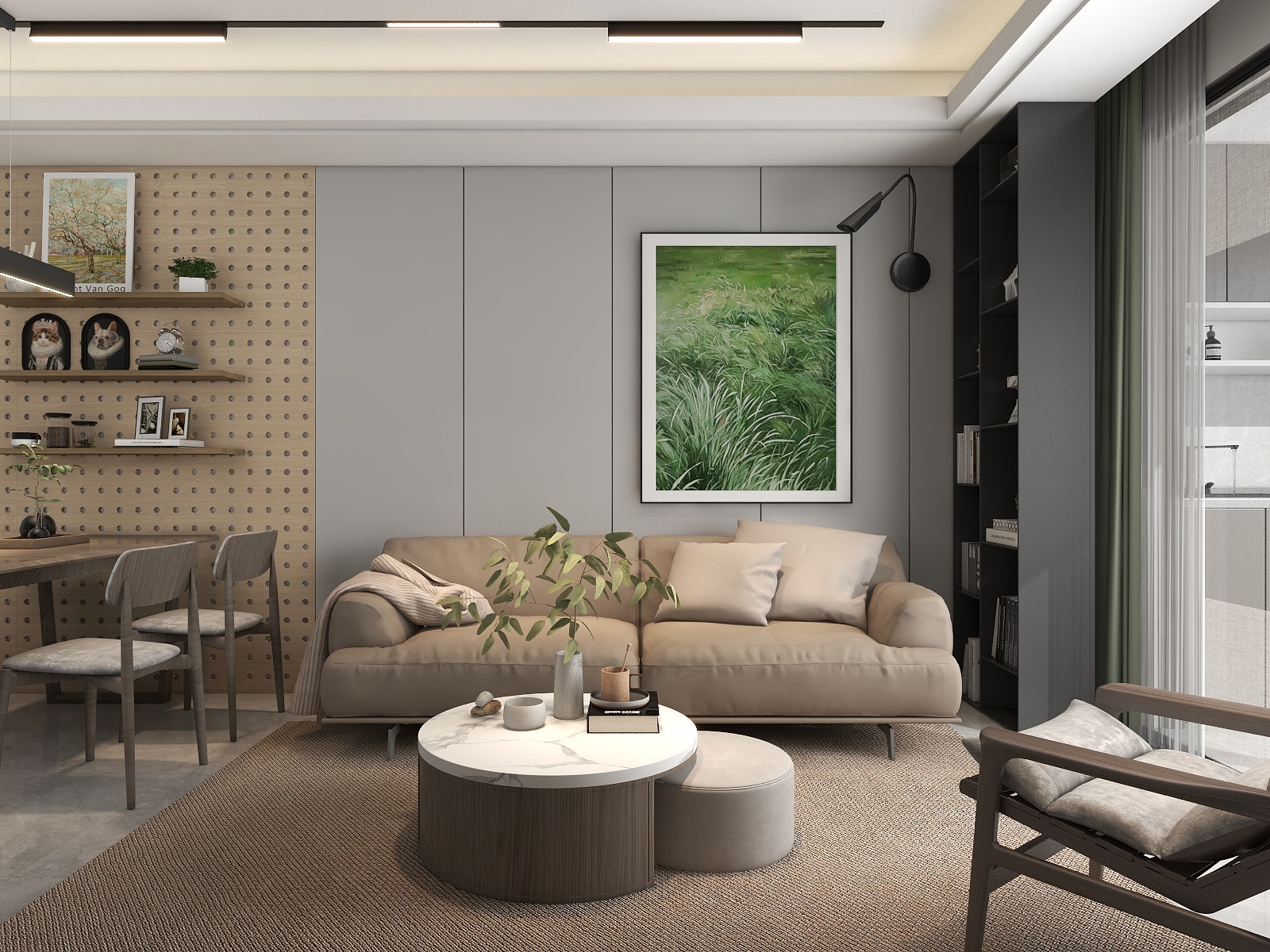 张健刚-有机生活——74平现代简约风温馨小家-装修设计方案