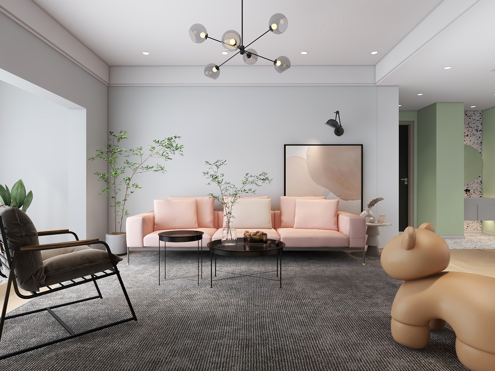 张健刚-森系少女——140平现代小清新美居-装修设计方案