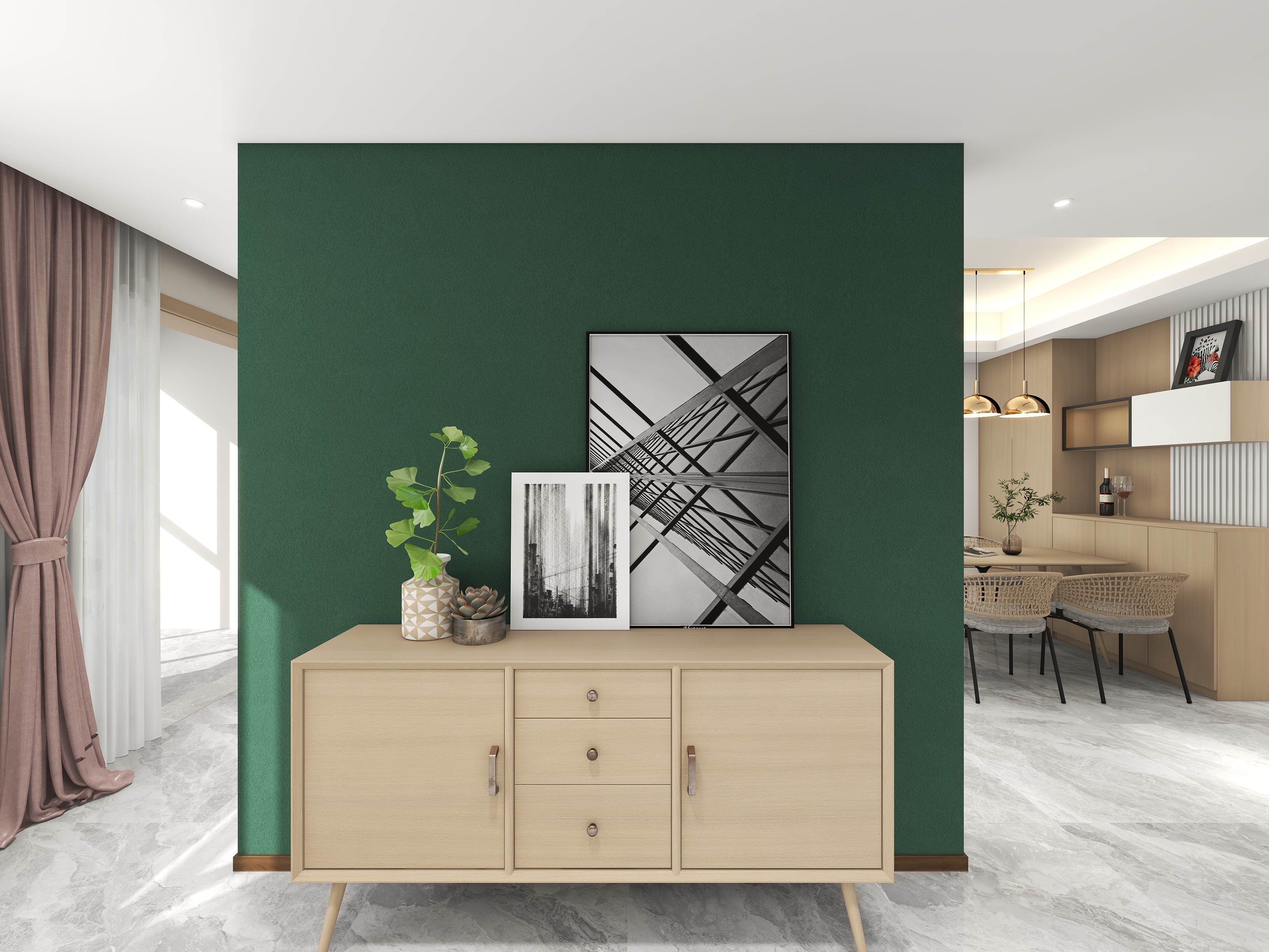 康加喜-海德公园80㎡1室-装修设计方案