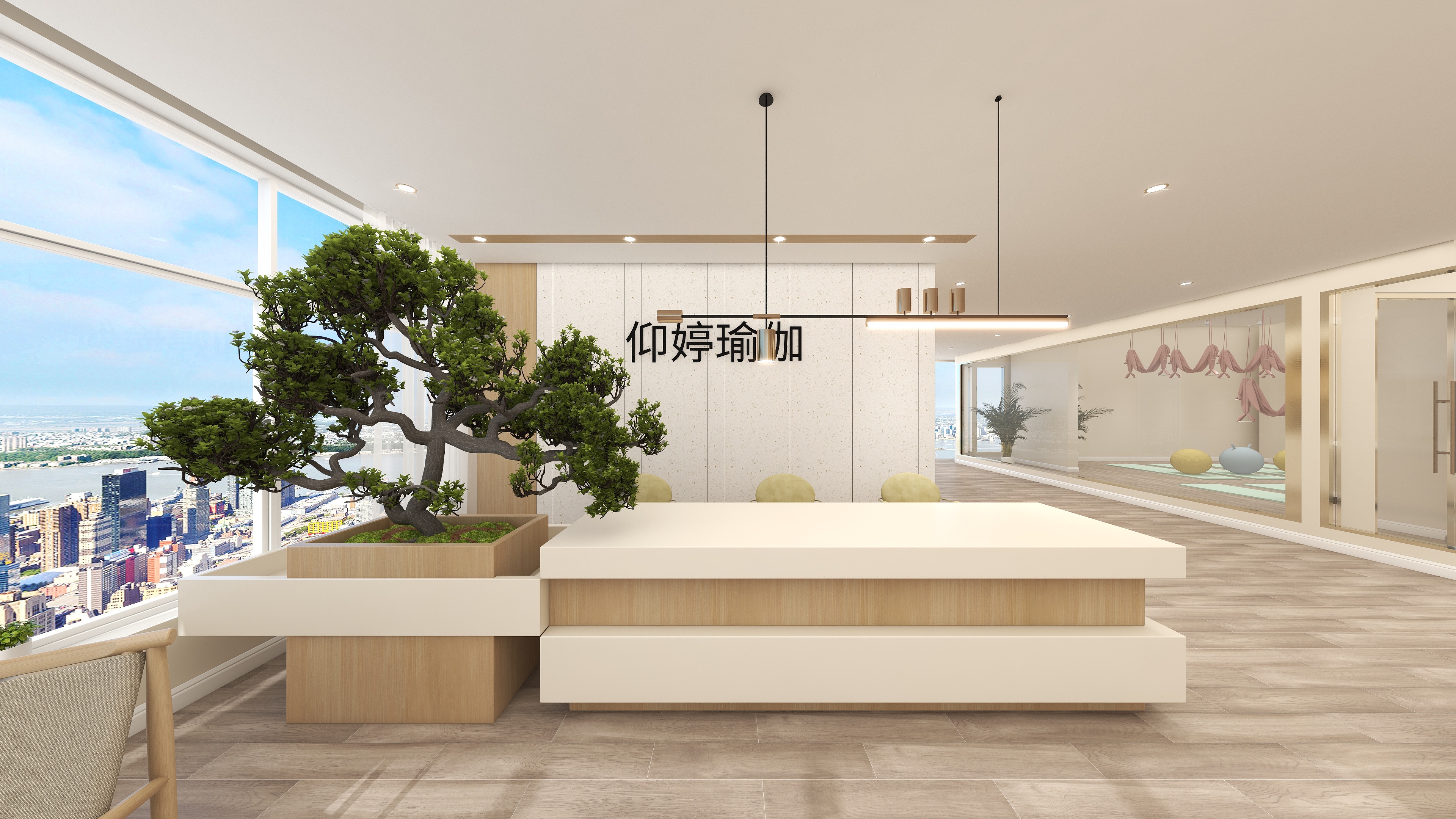 李工设计WUHO-仰婷瑜伽-装修设计方案