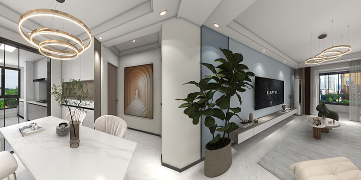 张国辉-浩天装饰-盛合居7-2-301-装修设计方案