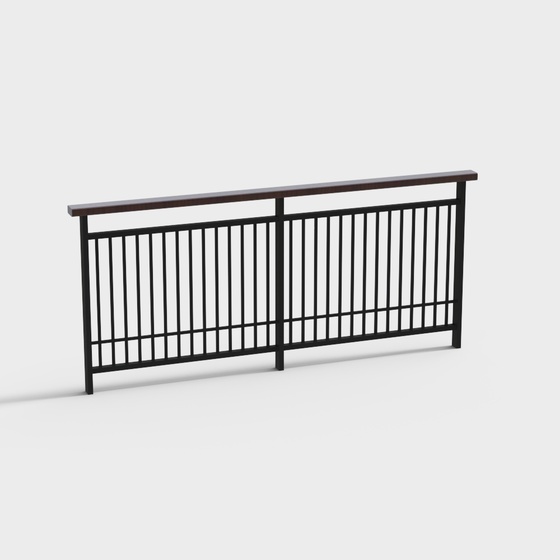 Modern metal guardrail