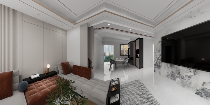 吕梁山伯爵-玫瑰苑140-装修设计方案