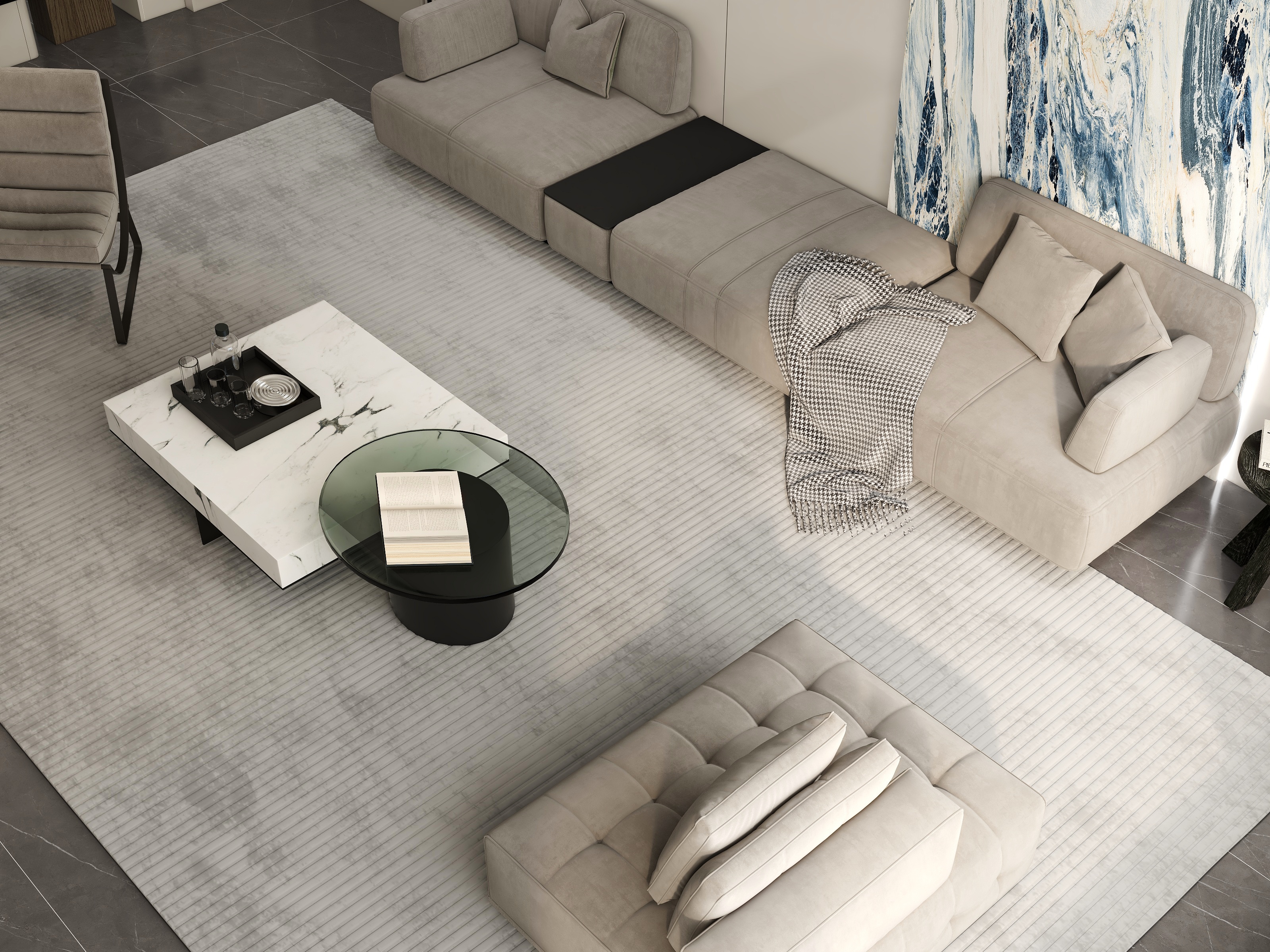 戴熤-126平大平层意式轻奢-装修设计方案