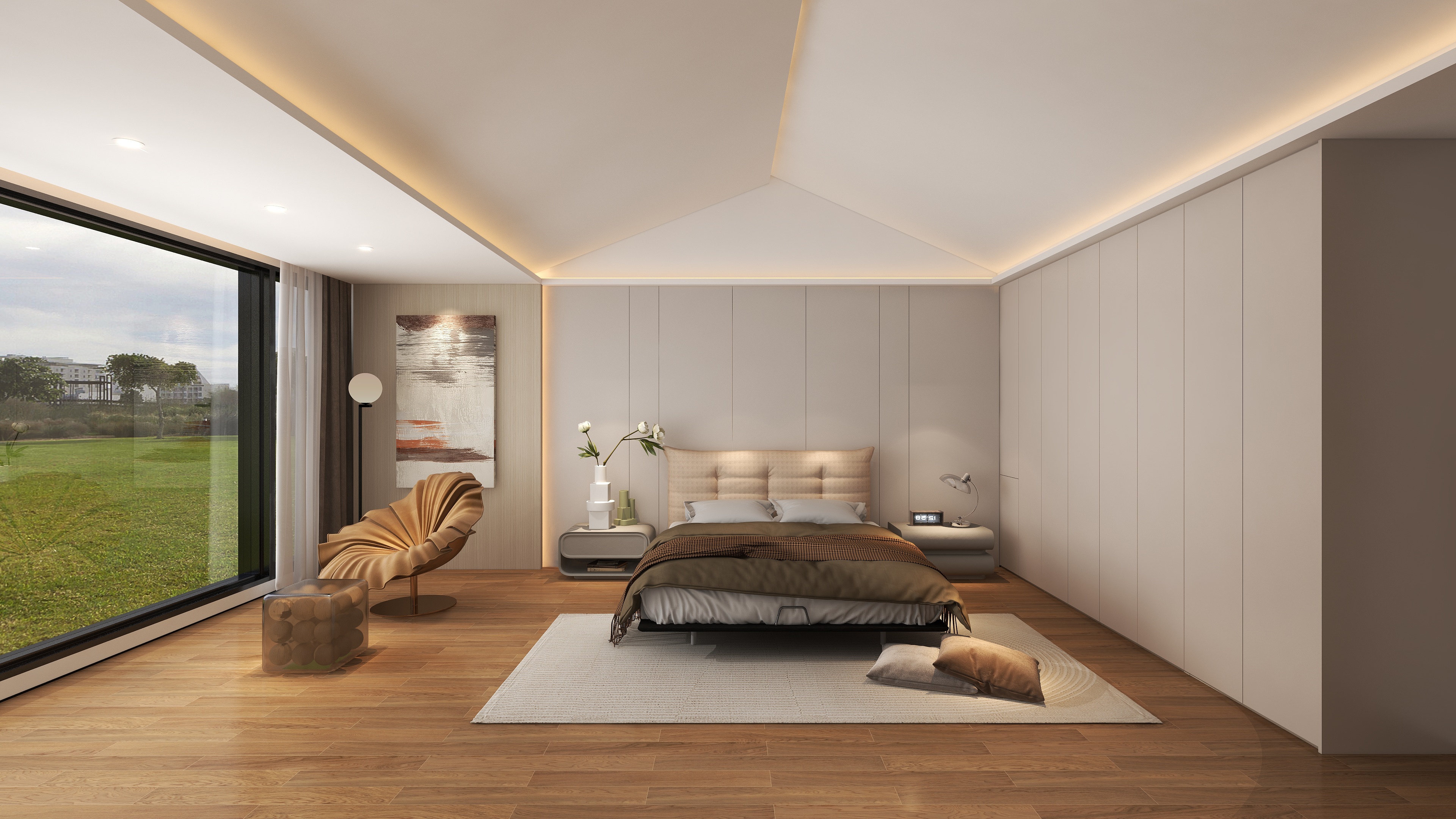 Goldenhome@YiD-德和·沁园现代简约99㎡2室-装修设计方案