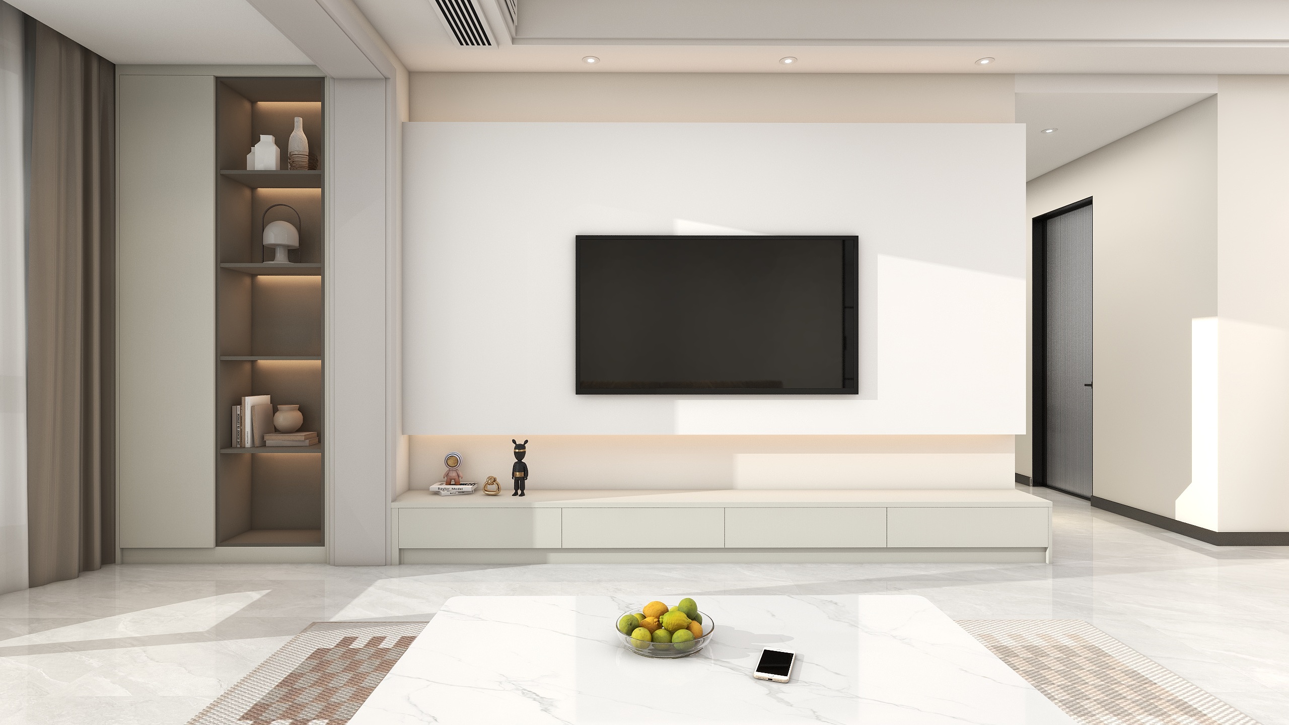 汀汀I吕婷婷-康郡I现代简约I奶油风-装修设计方案