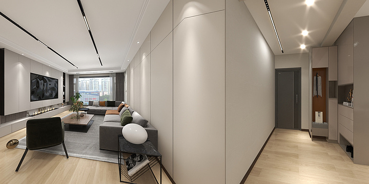 兰州室内装修设计师-李昱洁-水岸文园129㎡3室-装修设计方案