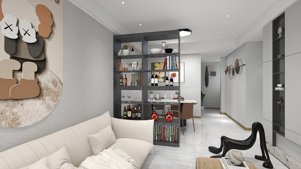 深圳市建海装饰设计工程有限公司-1东5单元4202，90平-装修设计方案