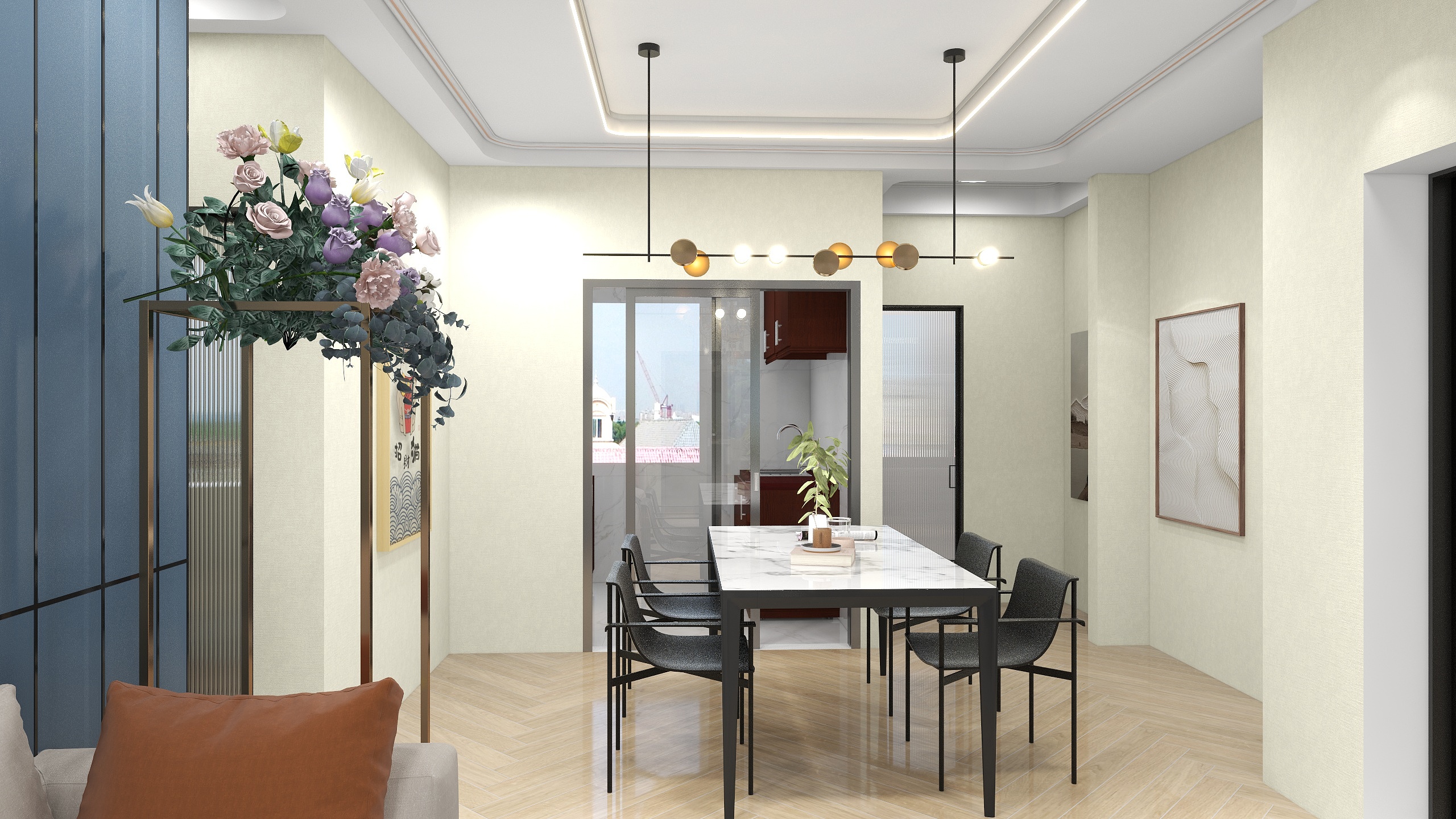 李海榕-越秀归悦里80㎡2室装修效果图