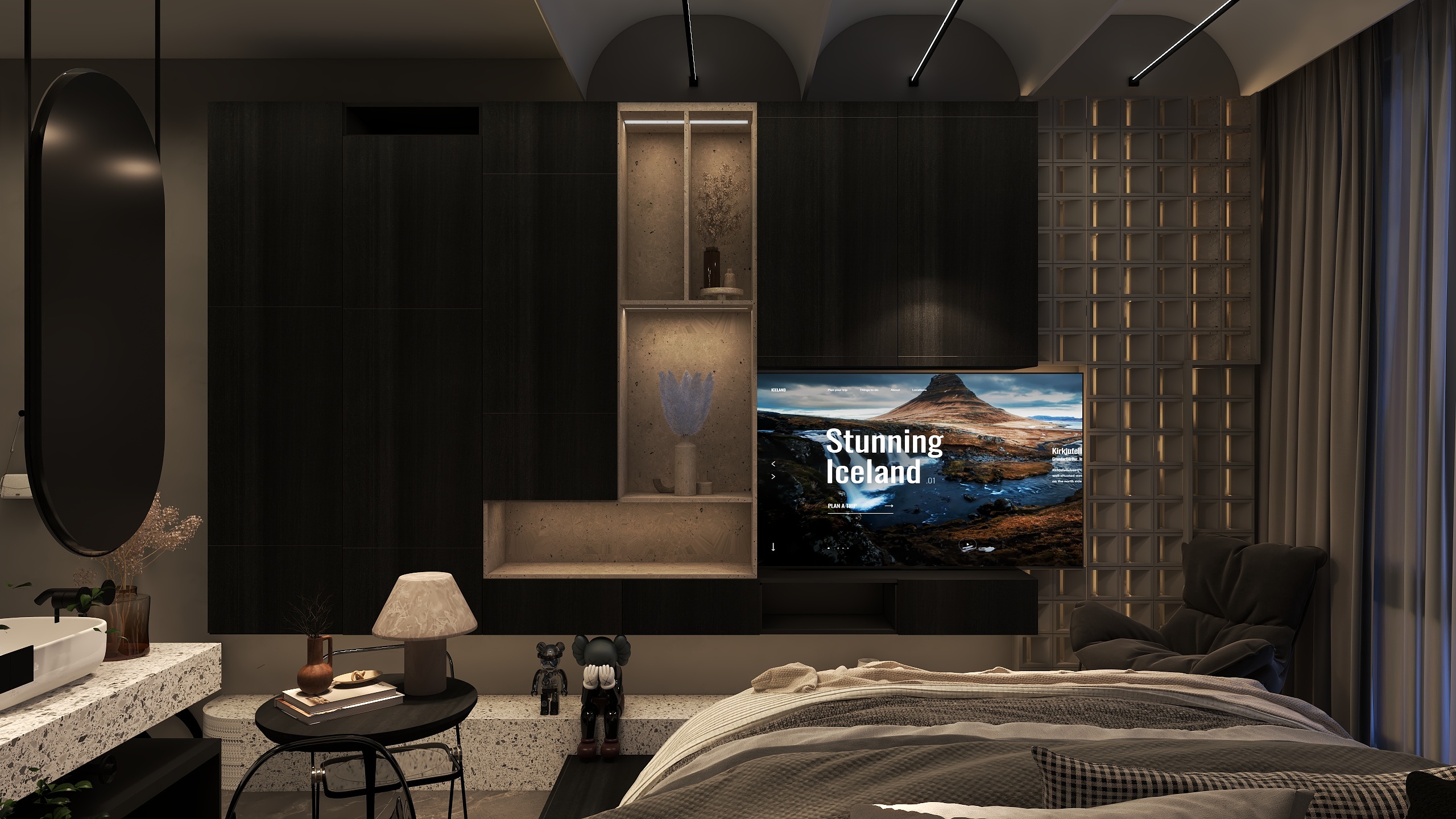 kun0000yu-工业风民宿房间-装修设计方案