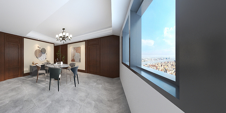 万佑柏熙-1350背景墙设计-装修设计方案