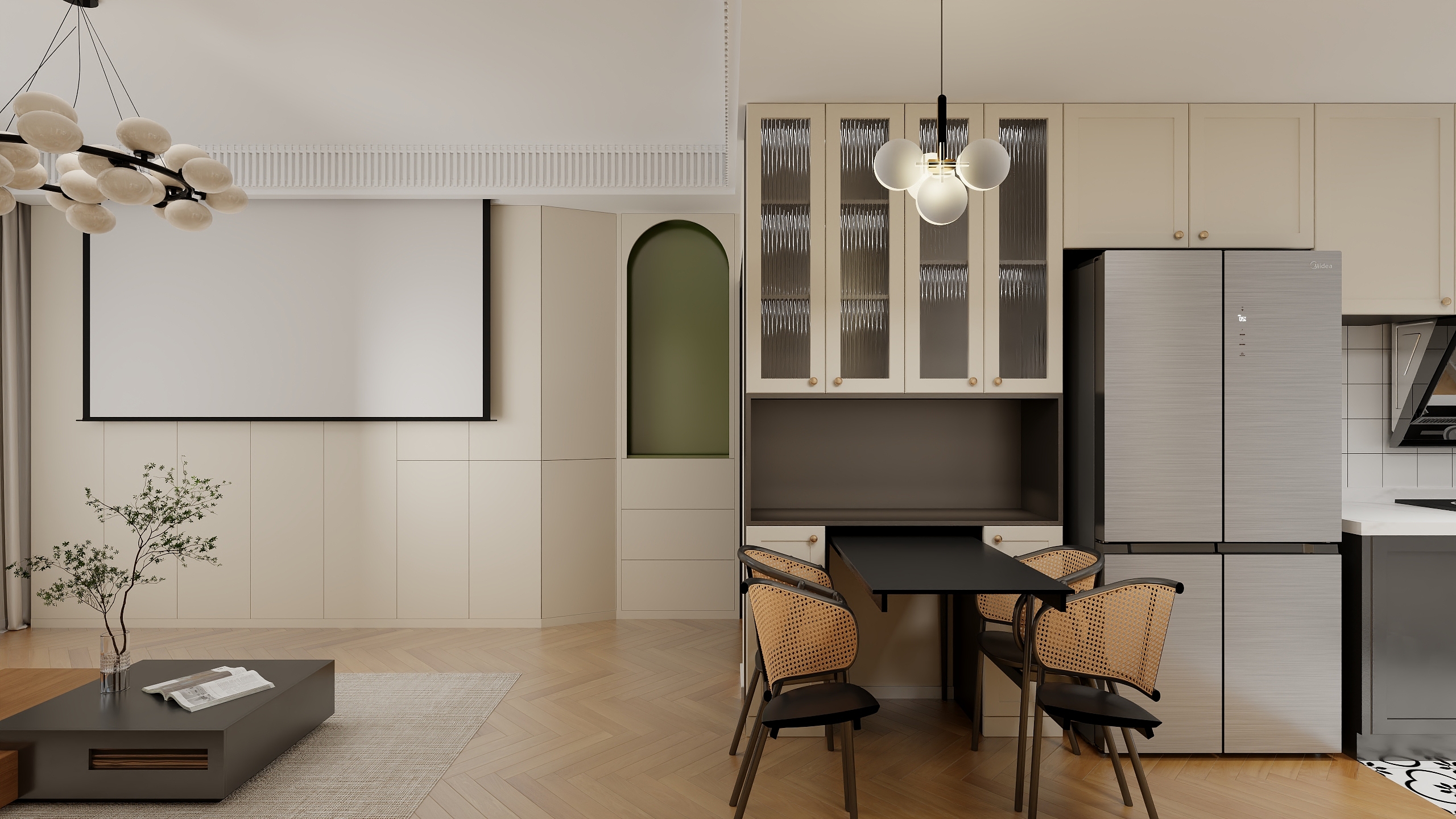 效果图678-76㎡2室-装修设计方案