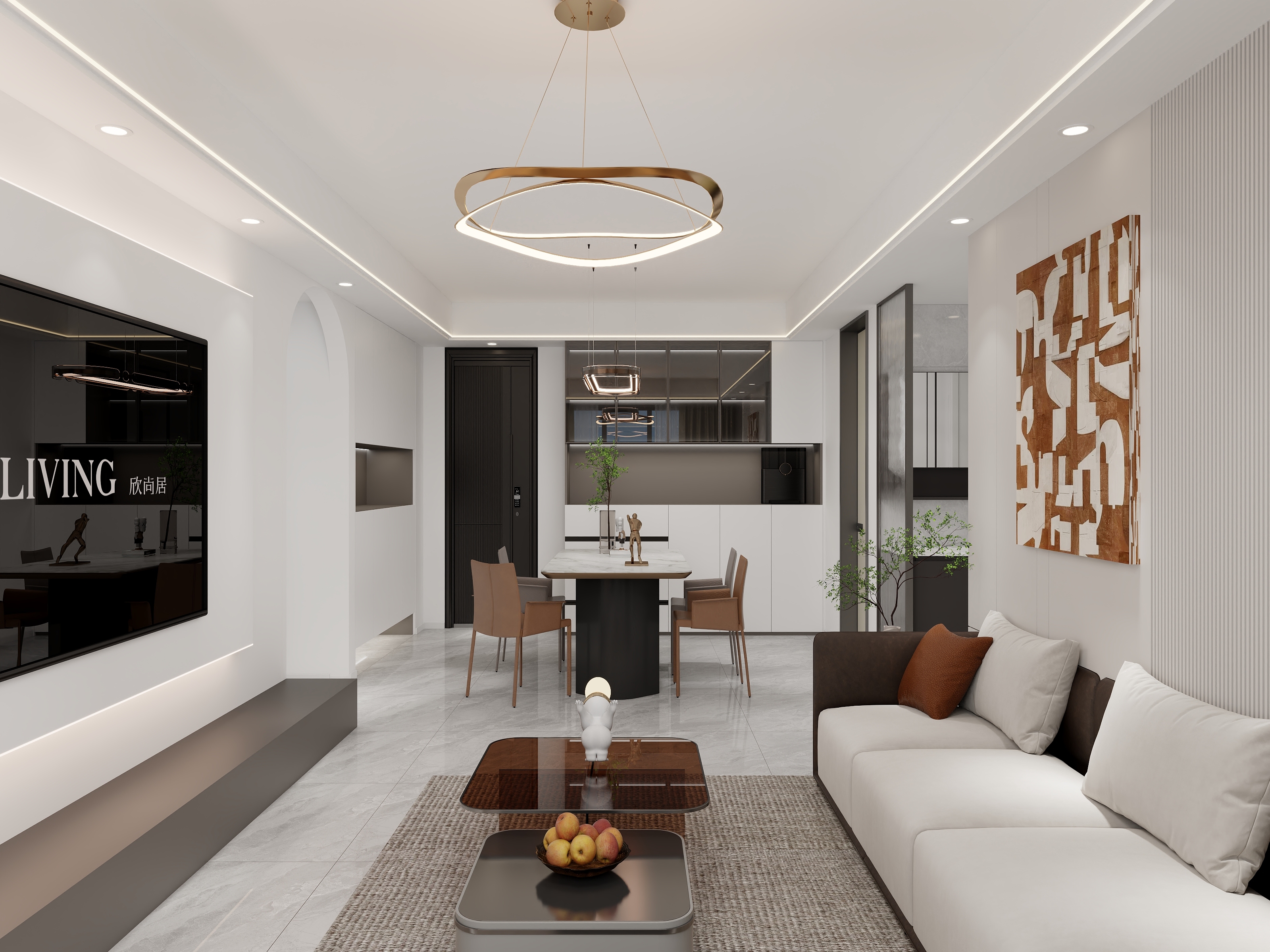 效果图678-99㎡3室-装修设计方案