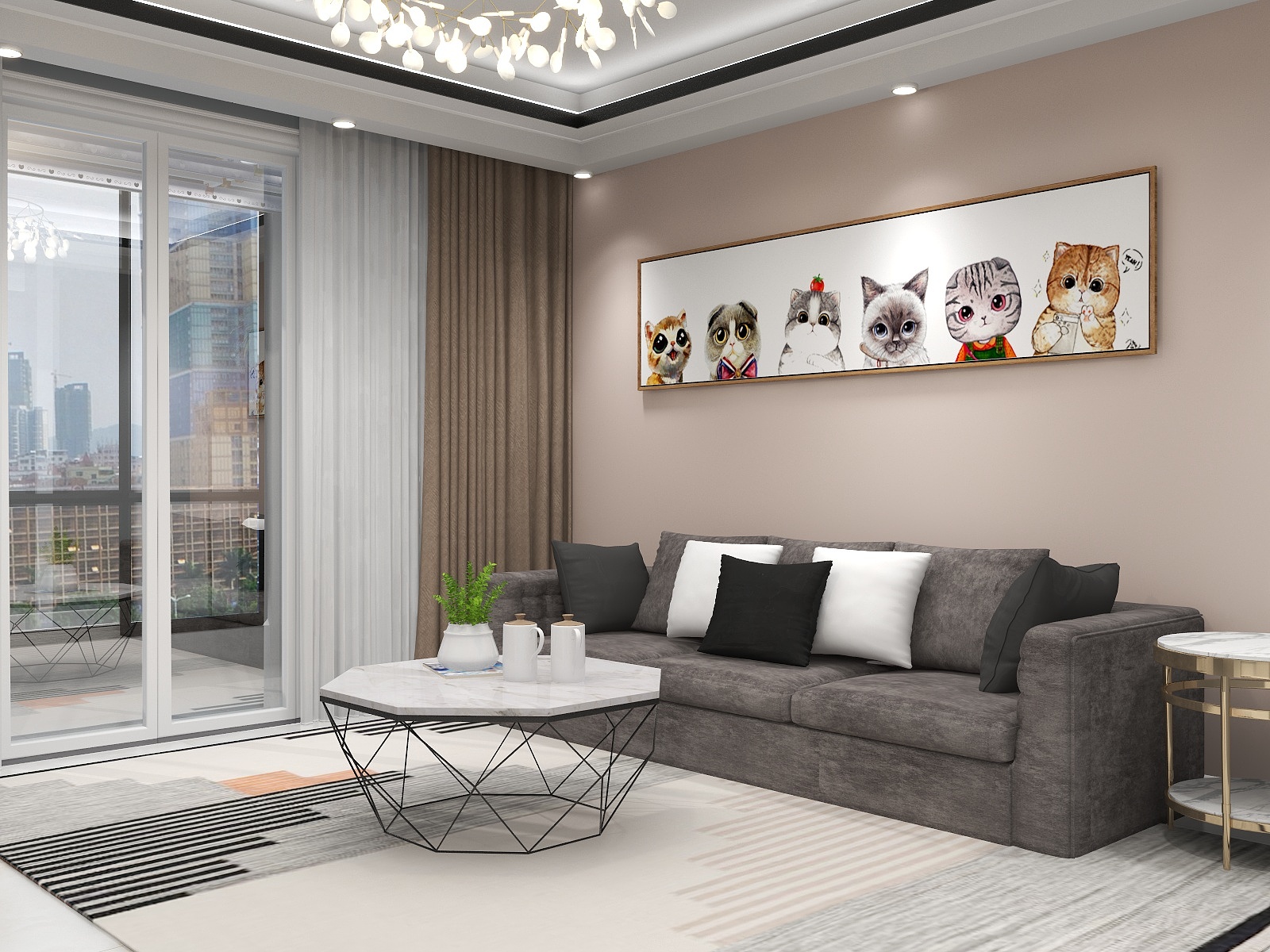 未来yang-现代简约88㎡3室-装修设计方案